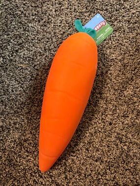 Sunny Days Carrot Squeezable Squeeezy Toy